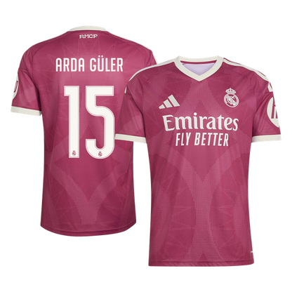 ARDA GÜLER #15 Real Madrid Third Maillot 2026/27 Rouge