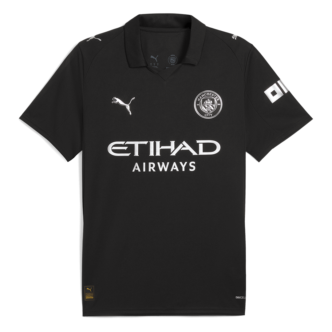 Manchester City Uitshirt 2025/26 Zwart