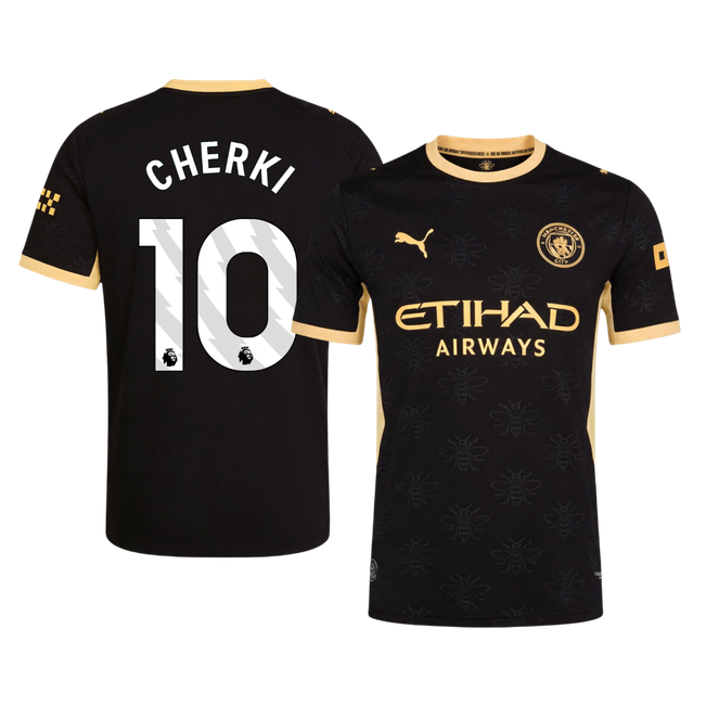 CHERKI #10 Manchester City Extérieur Maillot 2026/27 Noir Joueur