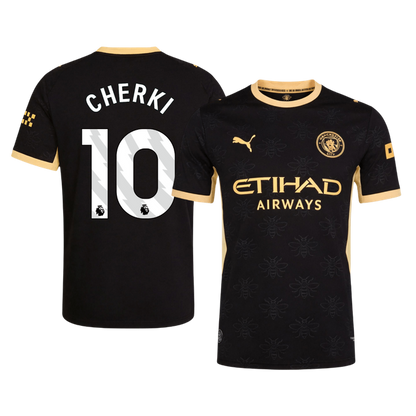 CHERKI #10 Manchester City Extérieur Maillot 2026/27 Noir Joueur