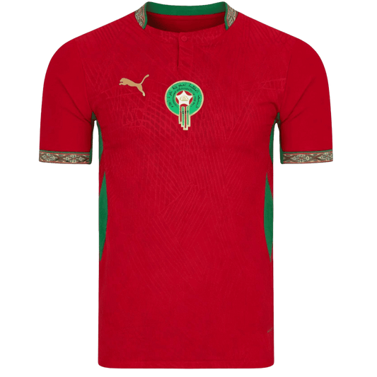 Maroc Domicile Maillot - Coupe du Monde 2026 Rouge Joueur