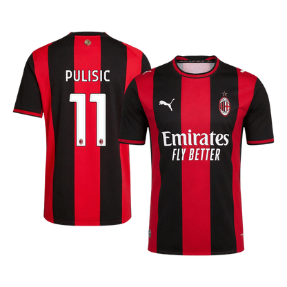 PULISIC #11 AC Milan Domicile Maillot 2026/27 Rouge&Noir Joueur