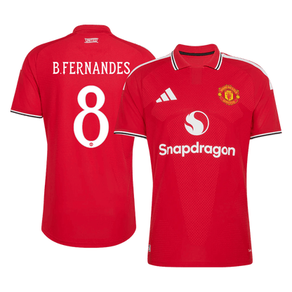 B. FERNANDES #8 Manchester United Domicile Maillot 2026/27 Rouge Joueur - UCL