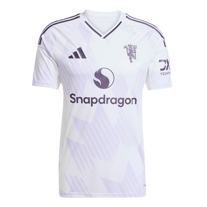 B.FERNANDES #8 Manchester United Extérieur Maillot 2025/26 Grande Taille