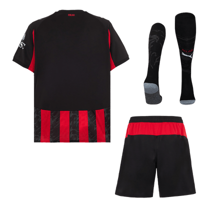 AC Milan Thuisshirt Kit 2025/26 Rood&Zwart