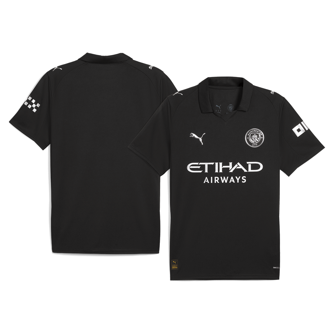 Manchester City Uitshirt 2025/26 Zwart