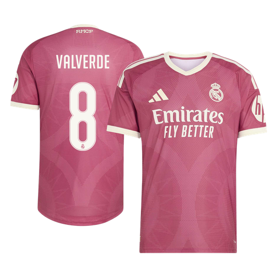VALVERDE #8 Real Madrid Third Maillot 2026/27 Rose Joueur