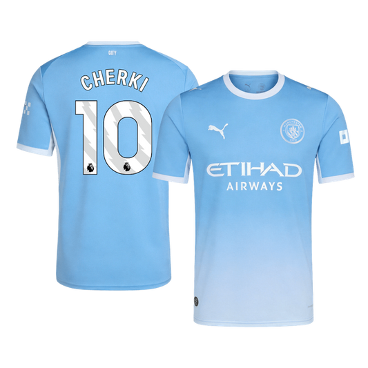 CHERKI #10 Manchester City Domicile Maillot 2026/27 Bleu