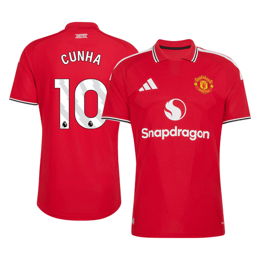 CUNHA #10 Manchester United Domicile Maillot 2026/27 Rouge Joueur