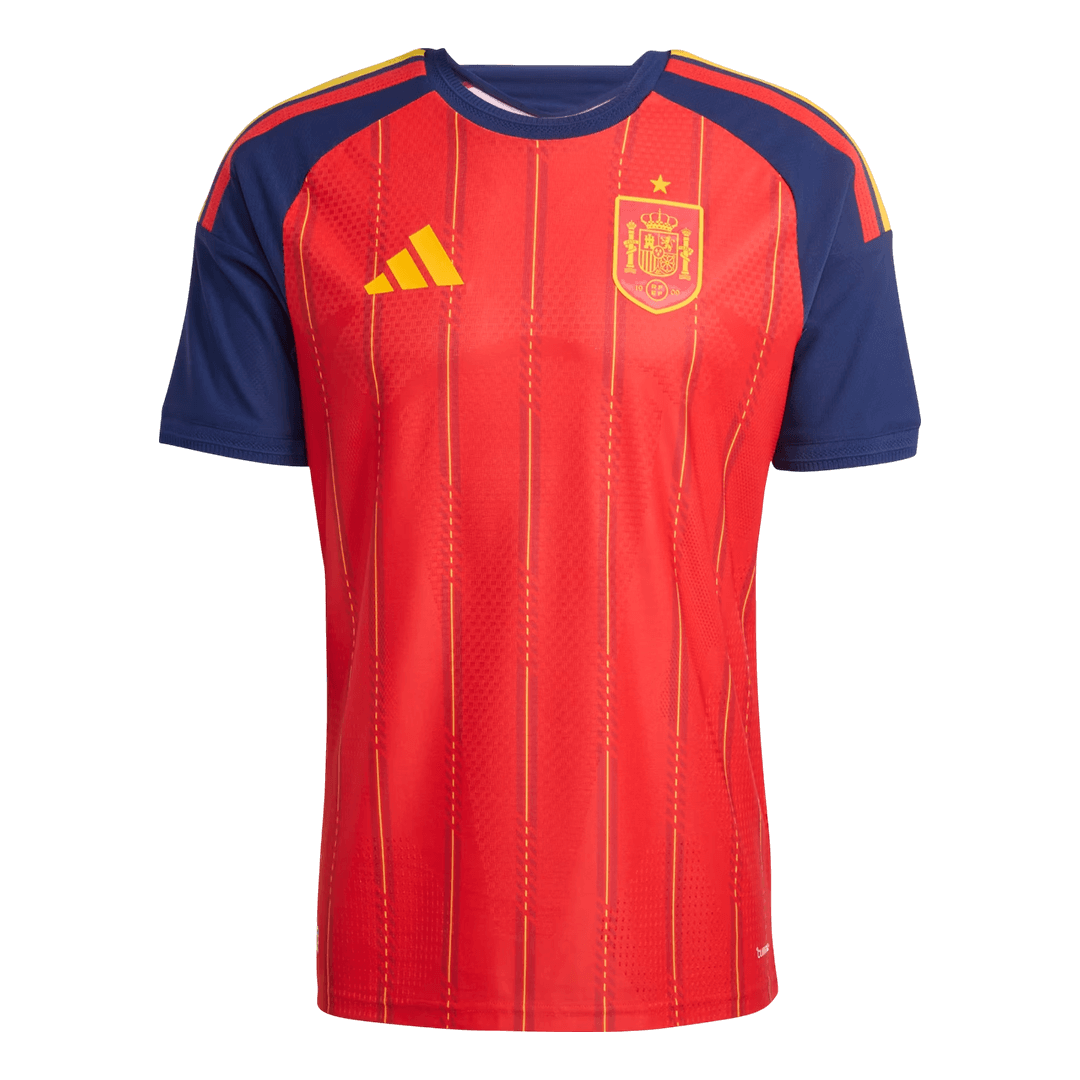 Spanje Thuis Shirt Wereldkampioenschap 2026 Rood Speler
