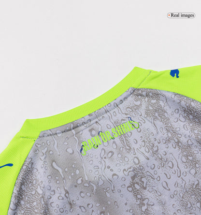 Manchester City Derde Thuisshirt Kit 2025/26 Kinderen Grijs