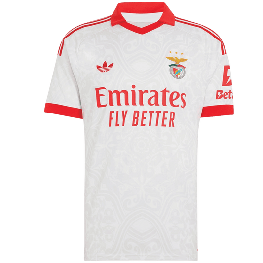 Lisbonne Extérieur Maillot 2026/27 Blanc Grande Taille