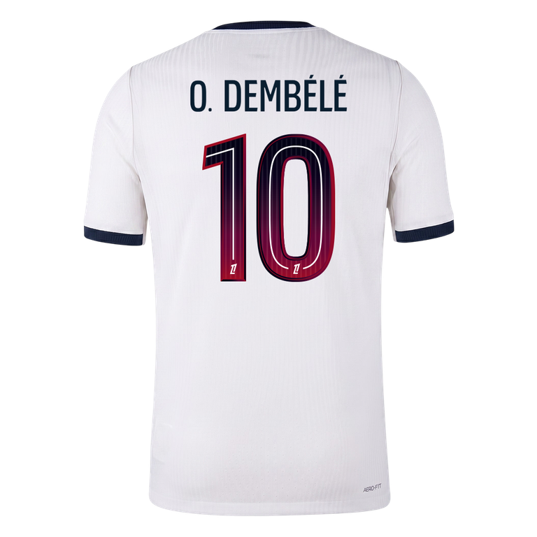 O. DEMBÉLÉ #10 Les Paris Extérieur Maillot 2026/27 Blanc Joueur