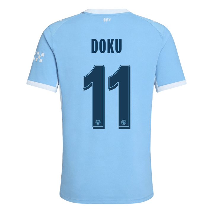 DOKU #11 Manchester City Domicile Maillot 2026/27 Bleu Joueur - UCL