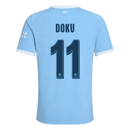 DOKU #11 Manchester City Domicile Maillot 2026/27 Bleu Joueur - UCL