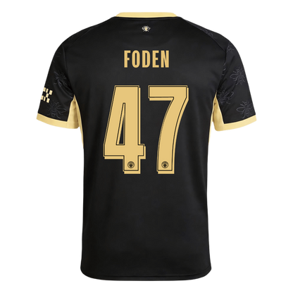 FODEN #47 Manchester City Extérieur Maillot 2026/27 Noir - UCL