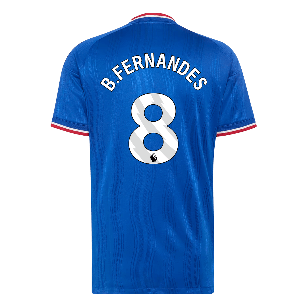 B. FERNANDES #8 Manchester United Extérieur Maillot 2026/27 Bleu Joueur