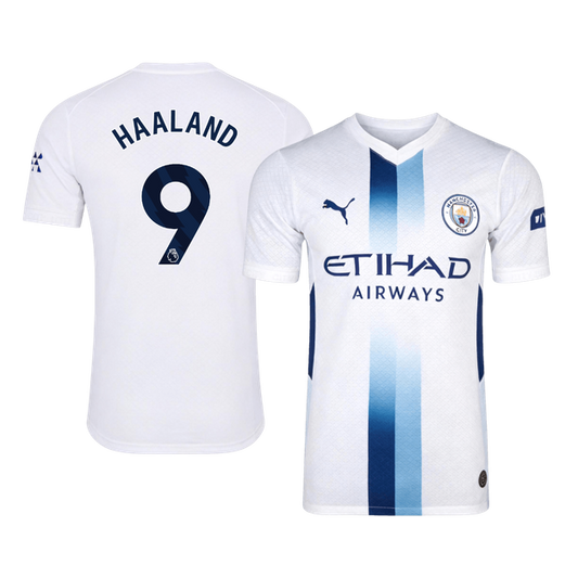 HAALAND #9 Manchester City Third Maillot 2026/27 Blanc Joueur