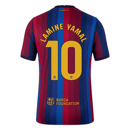 LAMINE YAMAL #10 Barcelone Domicile Maillot 2026/27 Rouge&Bleu Joueur