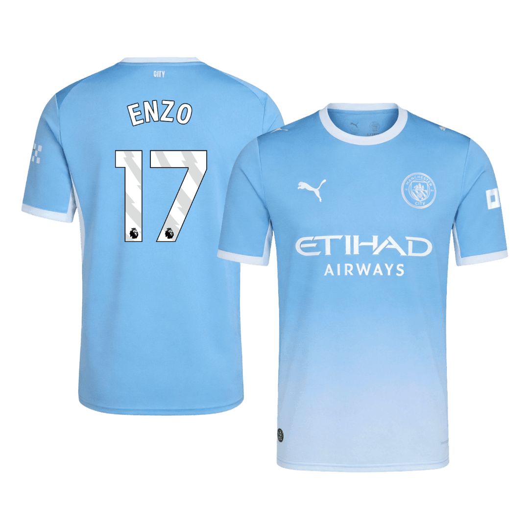 ENZO #17 Manchester City Domicile Maillot 2026/27 Bleu