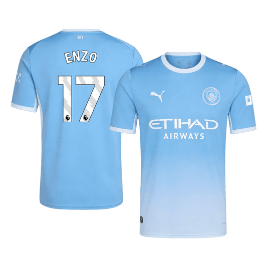 ENZO #17 Manchester City Domicile Maillot 2026/27 Bleu