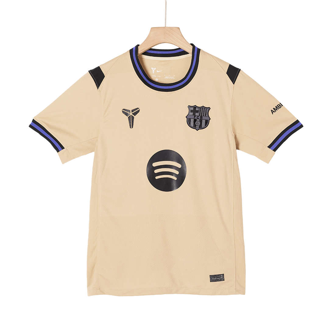 LEWANDOWSKI #9 Barcelone Extérieur Maillot 2025/26 Jaune - UCL