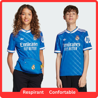Real Madrid Derde Shirt Kit 2025/26 Junior Blauw
