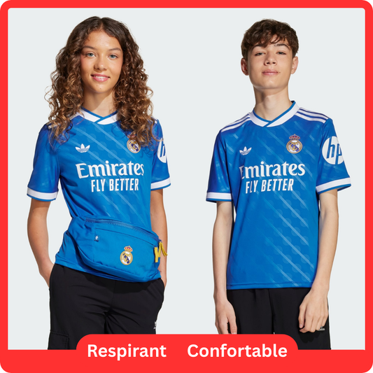 Real Madrid Derde Shirt Kit 2025/26 Junior Blauw