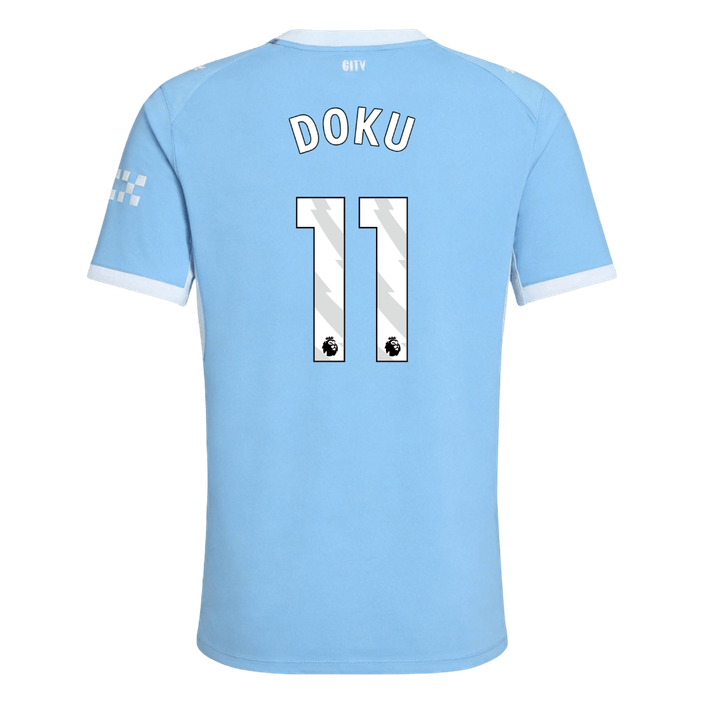 DOKU #11 Manchester City Domicile Maillot 2026/27 Bleu Joueur