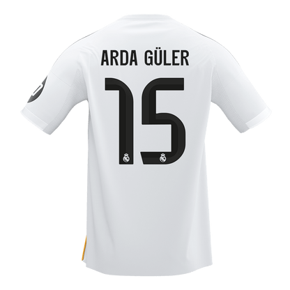 ARDA GÜLER #15 Real Madrid Thuisshirt 2025/26 Wit