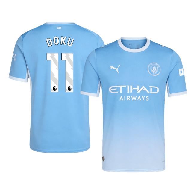 DOKU #11 Manchester City Domicile Maillot 2026/27 Bleu