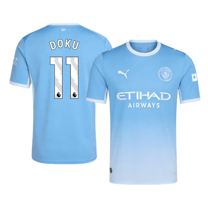 DOKU #11 Manchester City Domicile Maillot 2026/27 Bleu