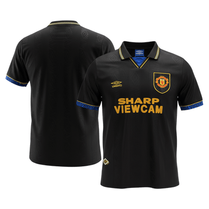 Retro Manchester United Uitshirt 1993/94 Zwart