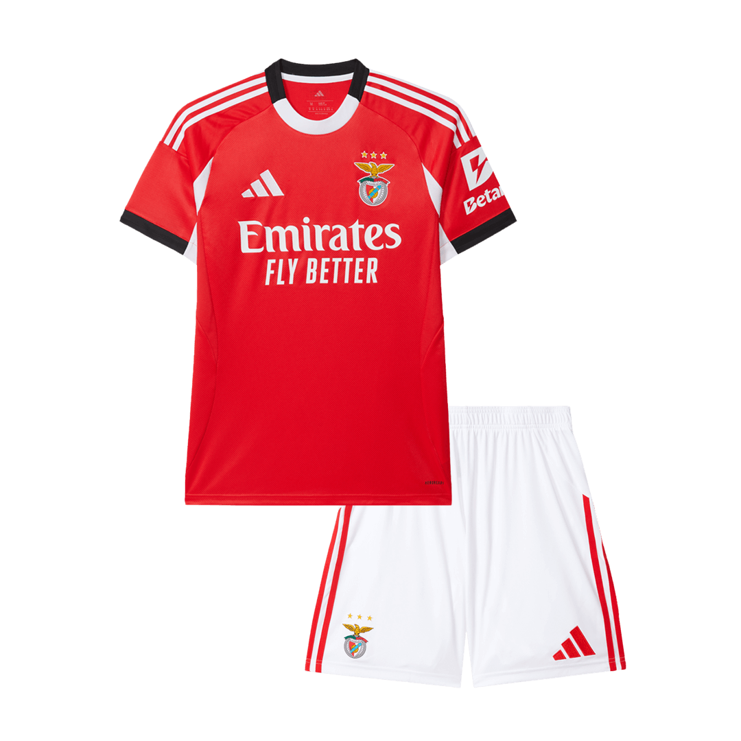 Lissabon Thuistenue Kit 2025/26 Kind Rood