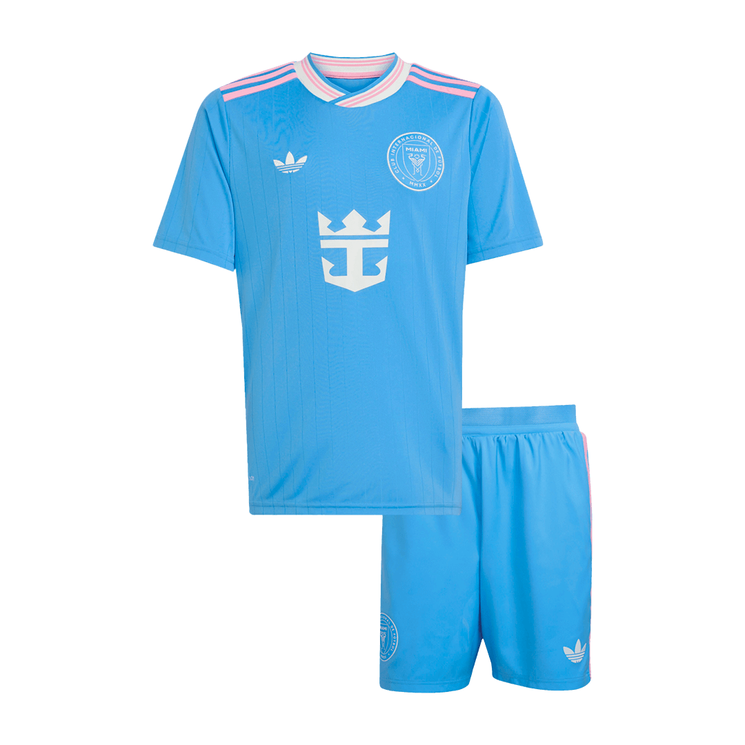 Inter Miami CF Derde Tenue Kit 2025 Junior Blauw