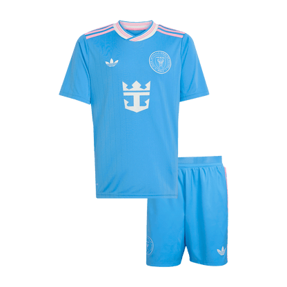 Inter Miami CF Derde Tenue Kit 2025 Junior Blauw