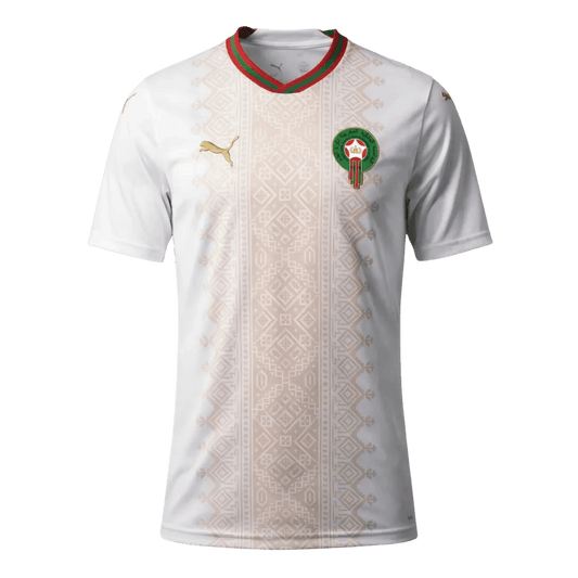 Marokko Uitshirt - Wereldkampioenschap 2026 Wit