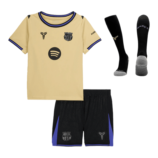 Barcelona Uit Thuisshirt Kit 2025/26 Junior Geel&Zwart