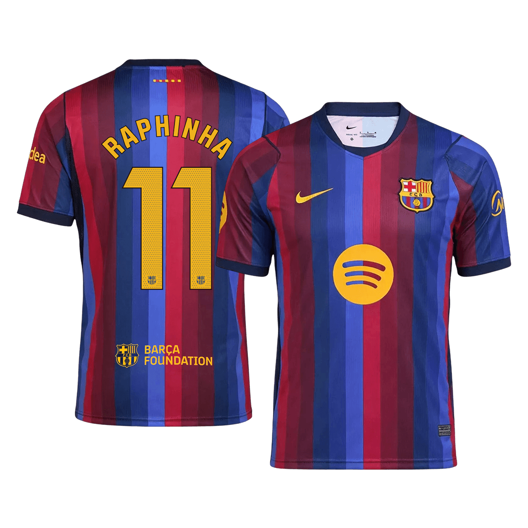 RAPHINHA #11 Barcelone Domicile Maillot 2026/27 Blue&Garnet