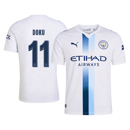 DOKU #11 Manchester City Third Maillot 2026/27 Blanc - UCL