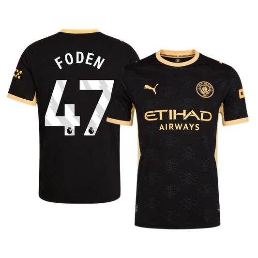 FODEN #47 Manchester City Extérieur Maillot 2026/27 Noir Joueur