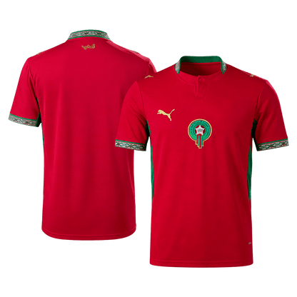 Marokko Thuis Shirt - Wereldkampioenschap 2026 Rood Grote Maten