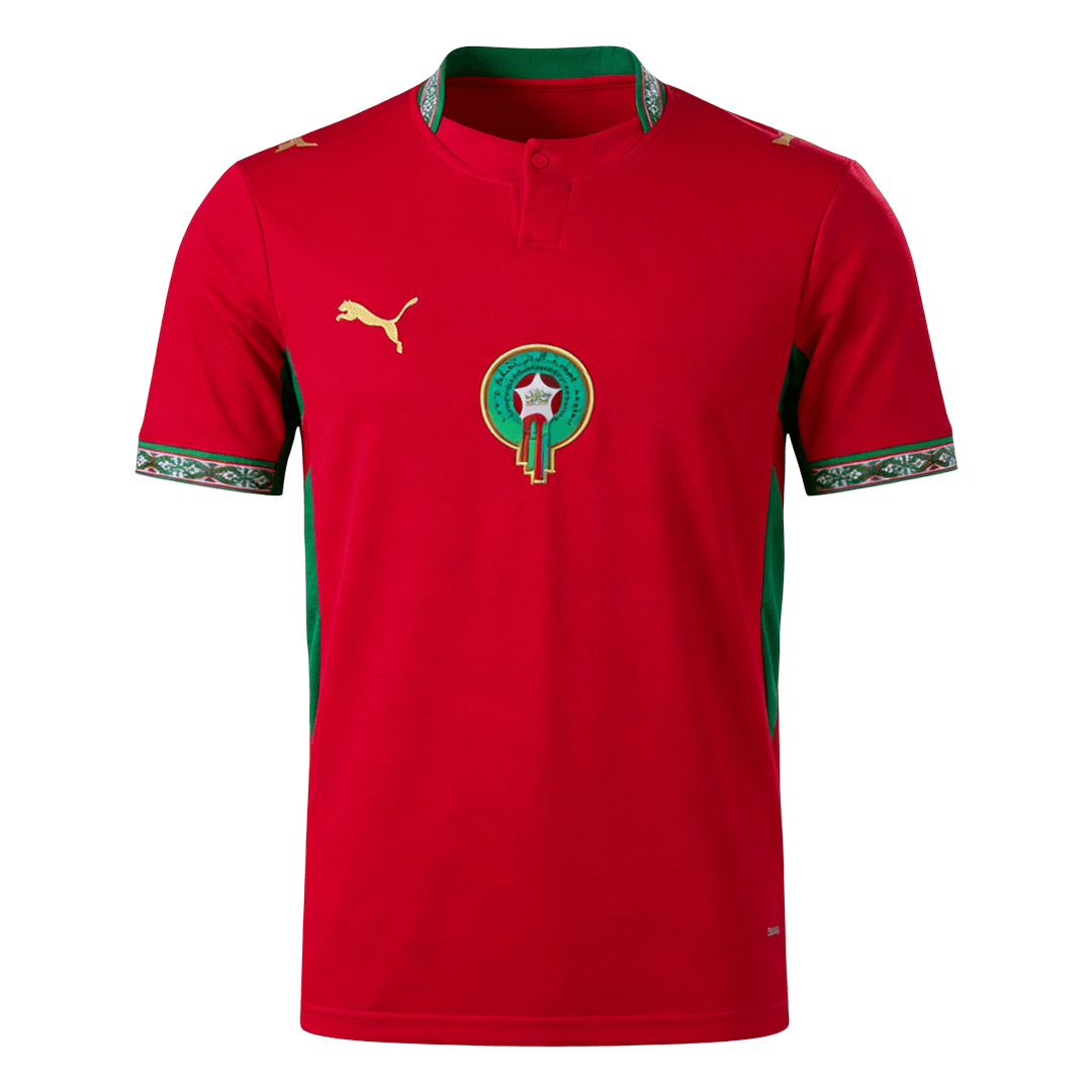 Marokko Thuis Shirt - Wereldkampioenschap 2026 Rood Grote Maten