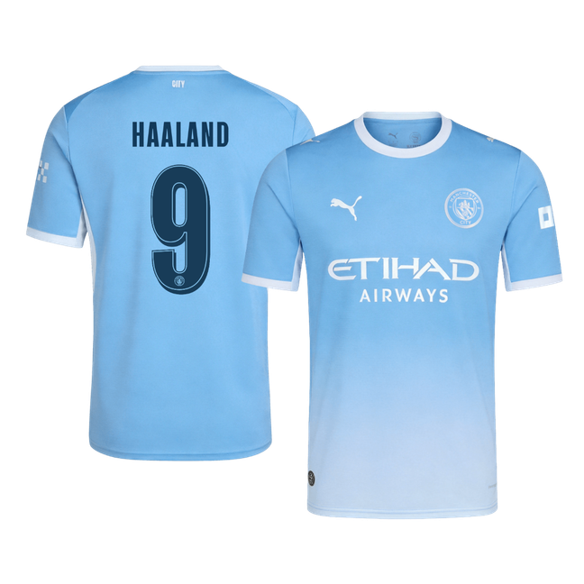 HAALAND #9 Manchester City Domicile Maillot 2026/27 Bleu - UCL