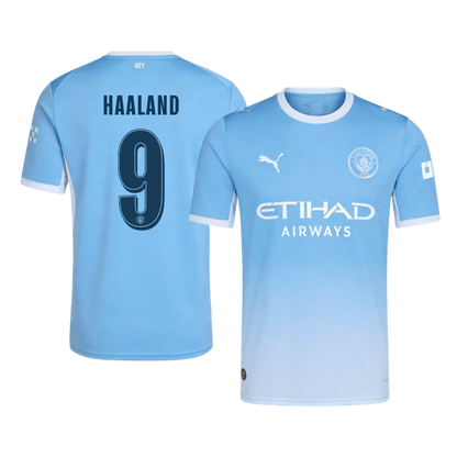 HAALAND #9 Manchester City Domicile Maillot 2026/27 Bleu - UCL