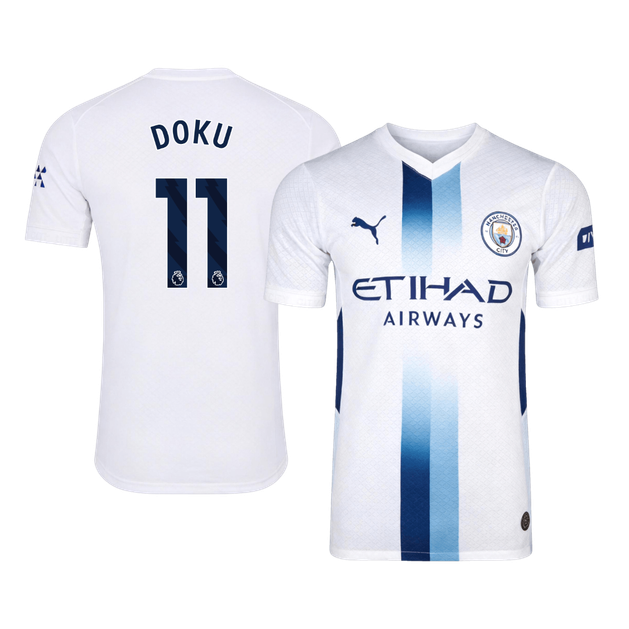DOKU #11 Manchester City Third Maillot 2026/27 Blanc