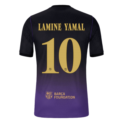 LAMINE YAMAL #10 Barcelone Extérieur Maillot 2026/27 Black/Purple Joueur - UCL