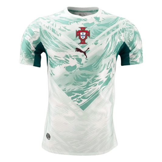 Portugal Uitshirt WK 2026 Wit&Groen Speler