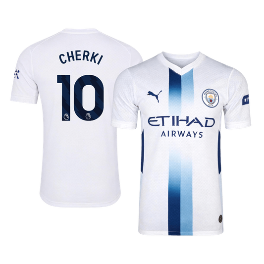 CHERKI #10 Manchester City Third Maillot 2026/27 Blanc Joueur