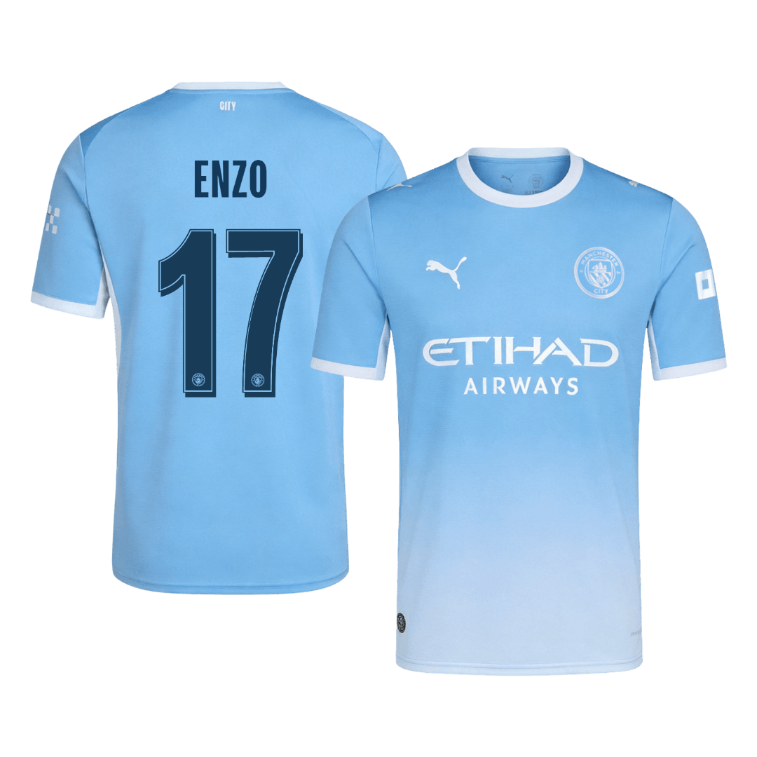 ENZO #17 Manchester City Domicile Maillot 2026/27 Bleu - UCL